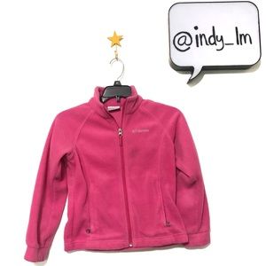 Columbia fleece sweater pink size small